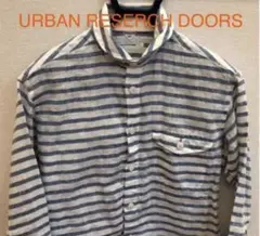 URBAN RESERCH DOORS リネンチェックシャツ