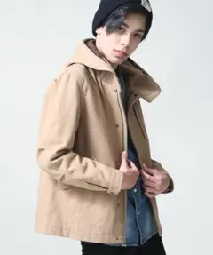 新品未使用◇ ZIP FIVE 撥水加工ウールショートモッズコート