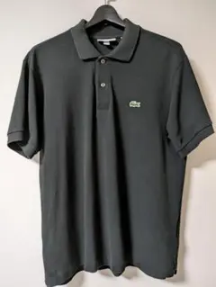 LACOSTEポロシャツ　サイズ 4　ブラック　L1212
