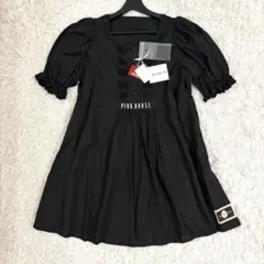 新品タグ付✨ピンクハウス リトルサニーバイト コラボ チュニック ワンピース 黒のサムネイル