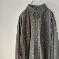 NEIL MARTIN　ニールマーティン　柄シャツ　ドット　幾何学模様　グリーン