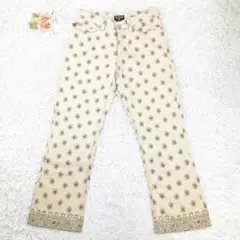 美品△POLO JEANS チノパン ベージュ 2（Mサイズ相当）花柄 90 sのサムネイル