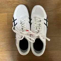 asics 陸上スパイクシューズ 25.5センチホワイト/ブラック