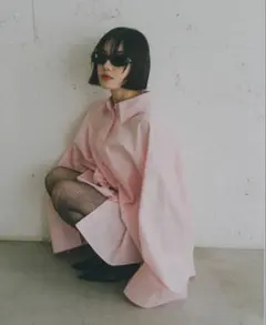HANNE オーバーサイズ2wayスリーブシャツ　PINK