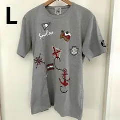 SINA COVA　シナコバ　Tシャツ　刺繍　グレー　Lのサムネイル