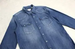 メンズM　リーバイス　デニム　ウエスタンシャツ