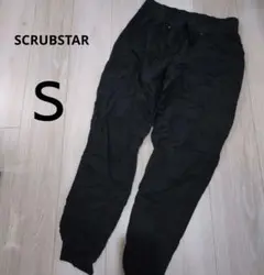SCRUBSTAR ブラック カジュアルパンツ S/CH