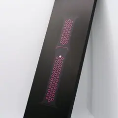 純正アップルウォッチNIKEナイキスポーツバンド　44mm ブラック　ピンク