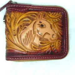 専用☆本日価格！セール☆プレゼントにも！☆馬 カービング 財布オマケ付き！