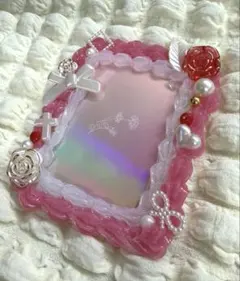 トレカケース　ホイップデコ　ピンク