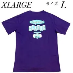 エクストララージ　XLARGE プリント Tシャツ　サイズL パープル