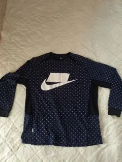 Nike NSW ドット柄 長袖カットソー ネイビー