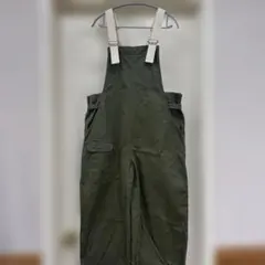 美品☆エドウィン　SOMETHING オリーブサロペット・オーバーオールのサムネイル