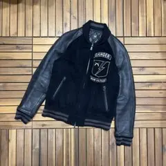 roar ロアー アンゴラ ウール スタジャン 袖ラムレザー ルード お兄系