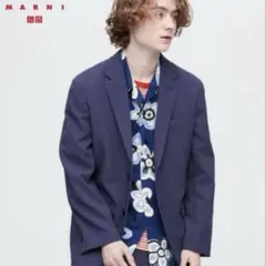 UNIQLO × MARNI テーラードジャケット BLUE XLサイズ