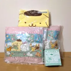 【新品未使用】ポムポムプリン　サンリオ一番くじフェイスタオル・クッション他