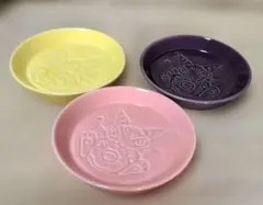 わちふぃーるどダヤン 浮き出る小皿 ノベルティ 未使用品 3枚セット