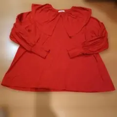 【FREAK'S STORE 】レッド 襟付き長袖 トップス