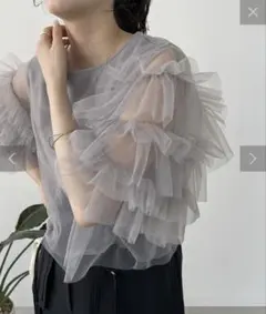 再販CAPRICIEUX LEMAGE ドット柄 シアー 長袖カットソー - メルカリ