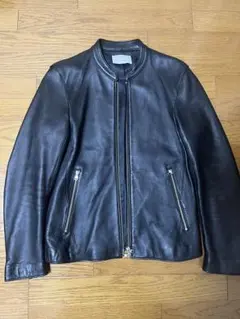 STUDIOUS レザーシングルライダースジャケット サイズ3 STUDIOUS 革ジャン ライダース ラムレザーシングルライダース