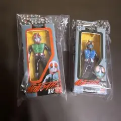 仮面ライダー　本郷ライダー　ソフビパッケージチャーム　２点　未使用　1号　旧1号