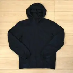 美品 UNIQLO ユニクロ フード付きブルゾン ネイビー