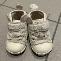 ホワイトファースニーカー コンバース 13.5