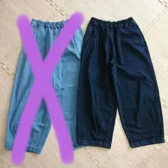 しまむら season reason コクーンデニム パンツ