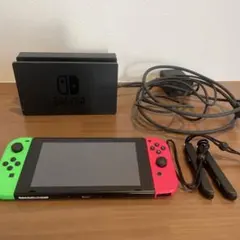 Nintendo Switch 本体 ピンク/緑Joy-Conジャンク品