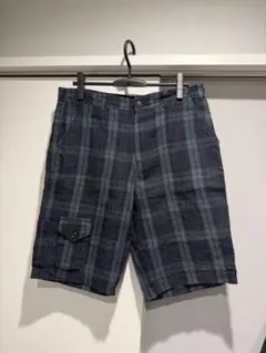 【デッドストック】APPLEBUM ブラックウォッチ柄チェック柄 ショーツ　Mのサムネイル