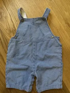 PETIT BATEAU ストライプオーバーオール 18m