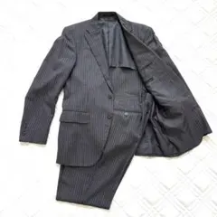 ONLY メンズ スーツ セットアップ グレー　ストライプのサムネイル