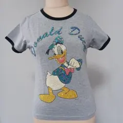 レア♡DISNEYディズニー　ドナルド古着Tシャツ　M平成ギャルy2k