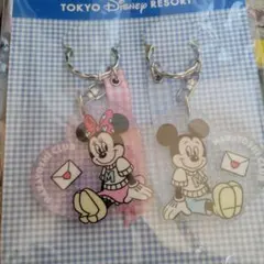 ディズニーリゾート　なかよしクラブ　キーチェーン2個　ミッキー　ミニー