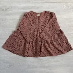 petit main 80㎝ フリル長袖トップス