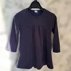 Bee 七分袖ワンピース 110サイズ紺