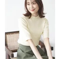 ロペピクニック　半袖ニット　アイボリー　38