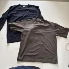 UNIQLO ユニクロ Tシャツ 2枚セット 長袖 半袖 Mサイズ