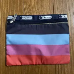LeSportsac ストライプポーチ