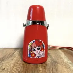 猫イラスト 細川知栄子 レトロ 未使用ニッポン水筒 漫画水筒　円筒 おもちゃ キッチン・日用品・その他 猫イラスト 細川知栄子