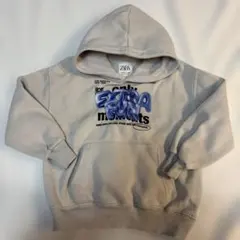 ZARAキッズ　裏起毛　プリントパーカー　プルオーバータイプ　120