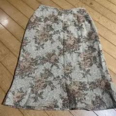 camomille 花柄スカート　レトロ