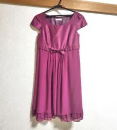パーティードレス　ワインレッド