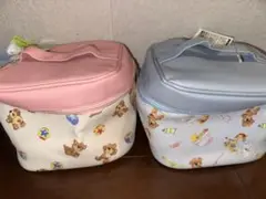 スージーズー プレミアムバニティポーチ ピンク ブルー 2色セット