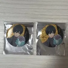 ブルーロック　バースデーフラワー　凛　グリッター缶バッジ