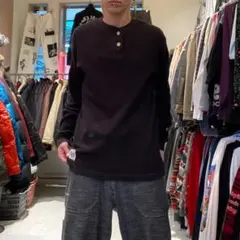 ヘンリーネック 長袖