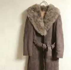 タイムセール　革コート　ブラウン