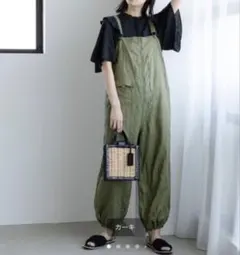 ニコアンド FINEリネンコクーンサロペット - メルカリ