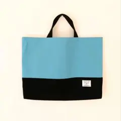 帆布レッスンバッグ　絵本袋　図書袋　トートバッグ　男の子　女の子　シンプル　無地