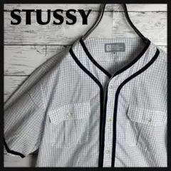 USA製 STUSSY 6ボタン ストックロゴ刺繍BDシャツ Yシャツ - メルカリ